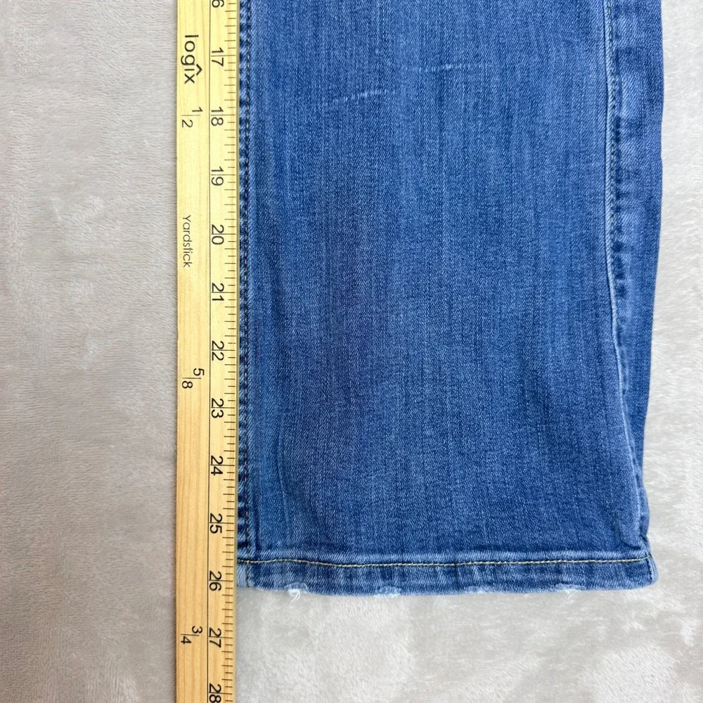 Abercrombie Kids Bootcut Jeans Girls 11/12 Blue Medium Wash Stretch Y2K Casual